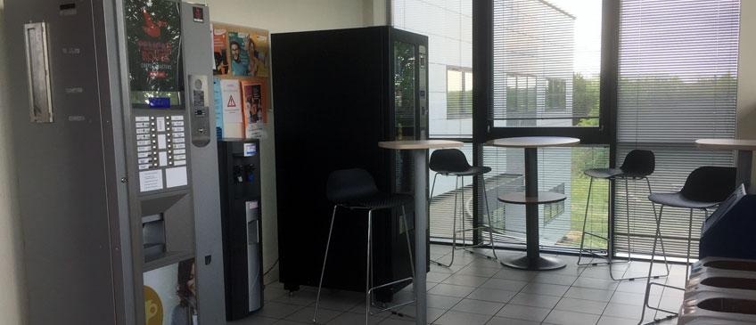 Image présentant la salle de pause sur le campus de la Mayenne